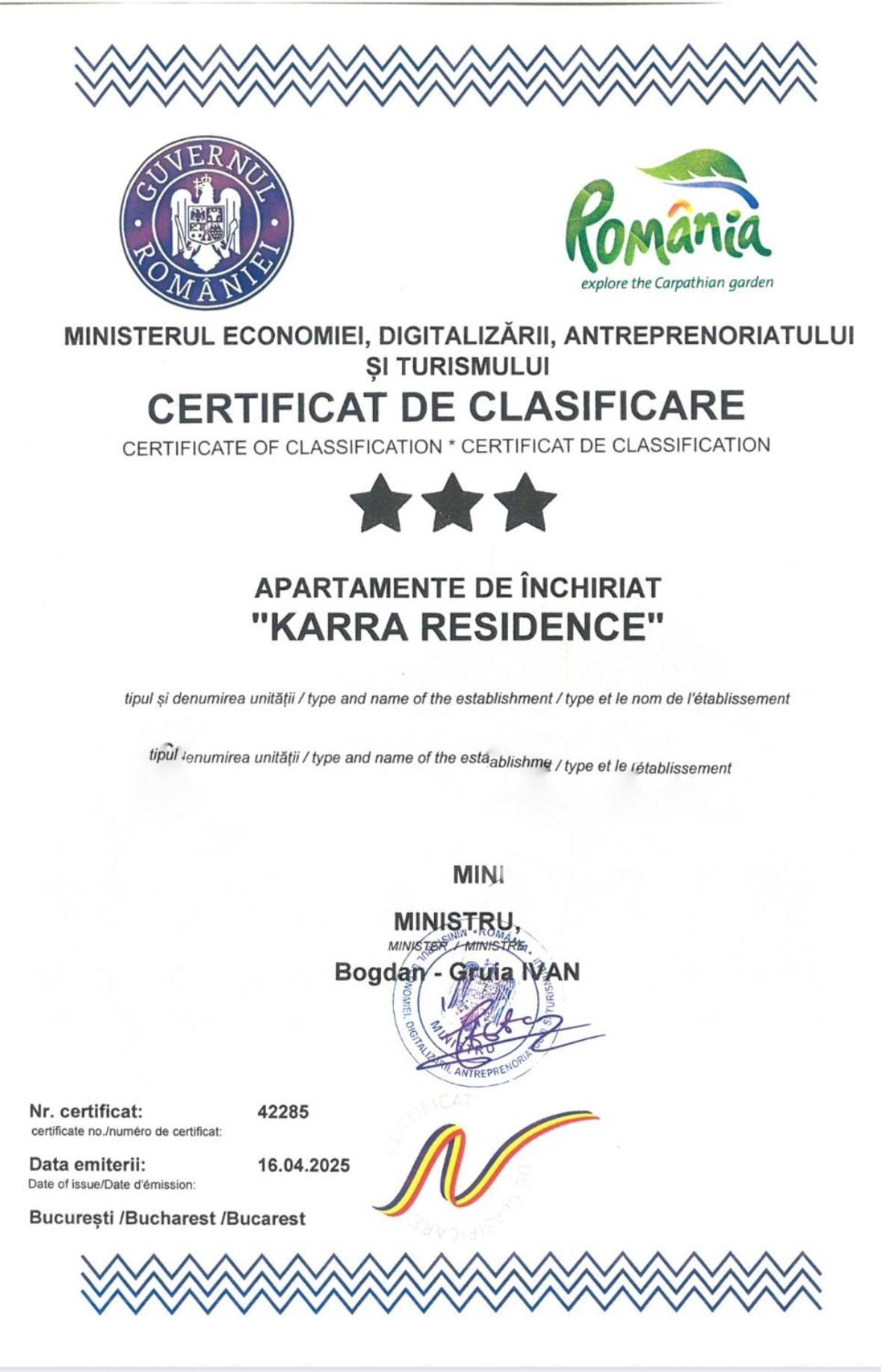 Karra Residence Timisoara - Autorizat Ministerul Turismului Bagian luar foto